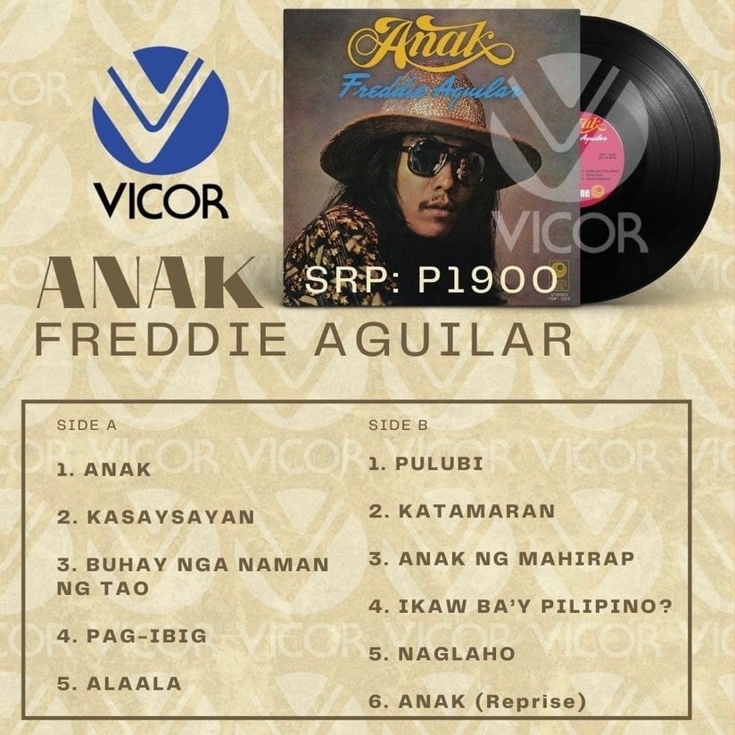 Freddie Aguilar – Anak LP (Vicor Reissue)