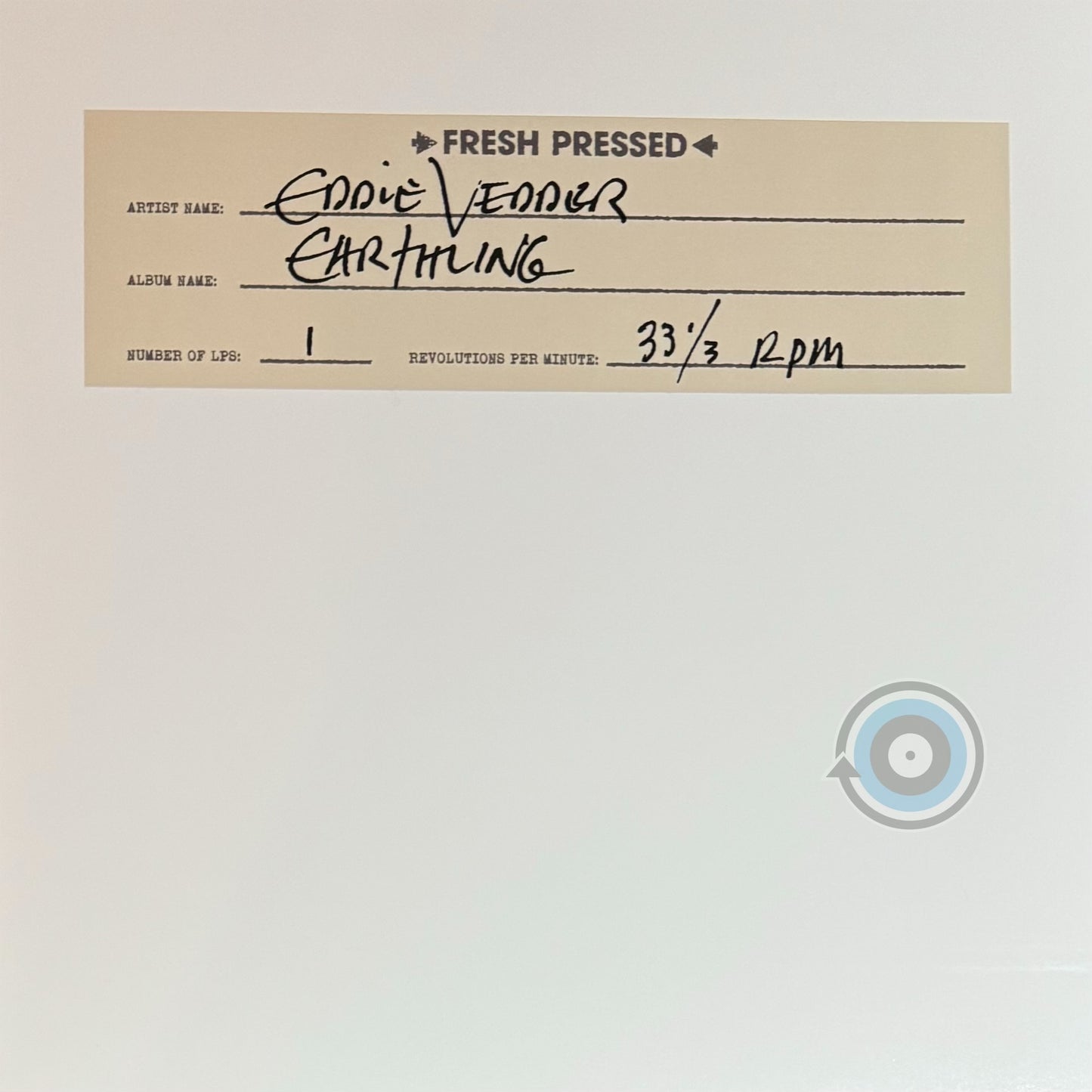 Eddie Vedder – Earthling (Limited Edition)
