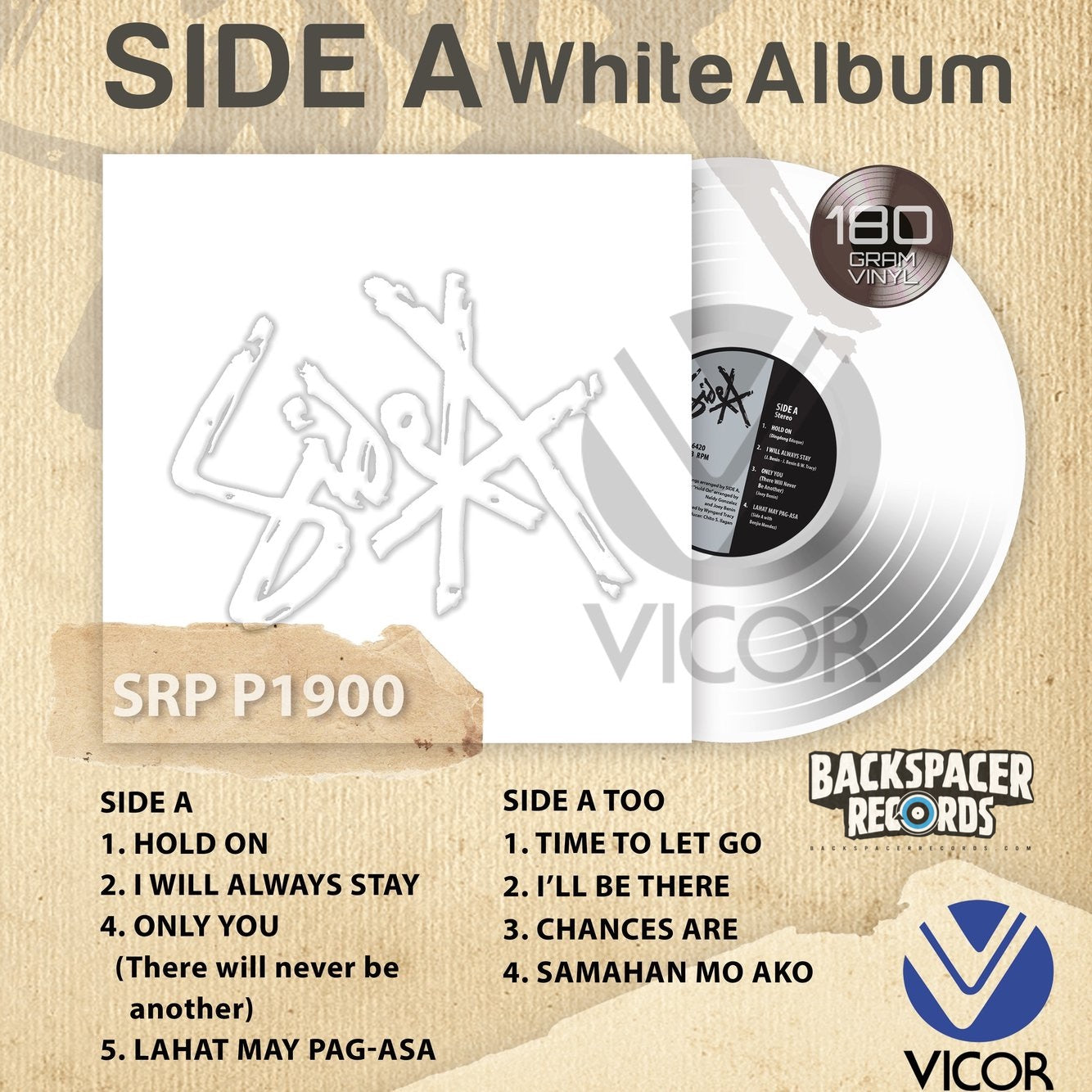 Side A – Side A (The White Album) LP (Vicor Reissue)