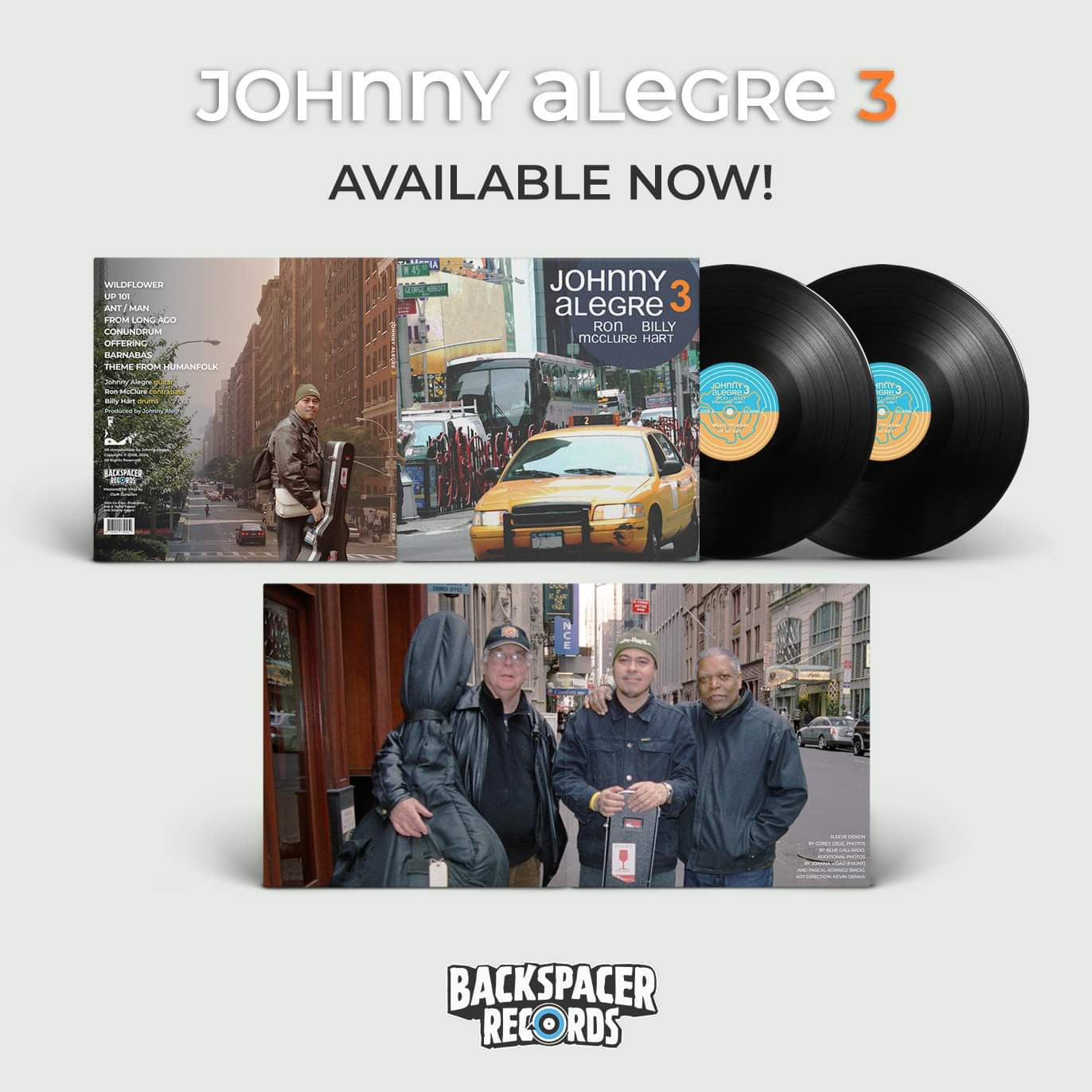 Johnny Alegre 3 – Johnny Alegre 3 2-LP (Backspacer Records)