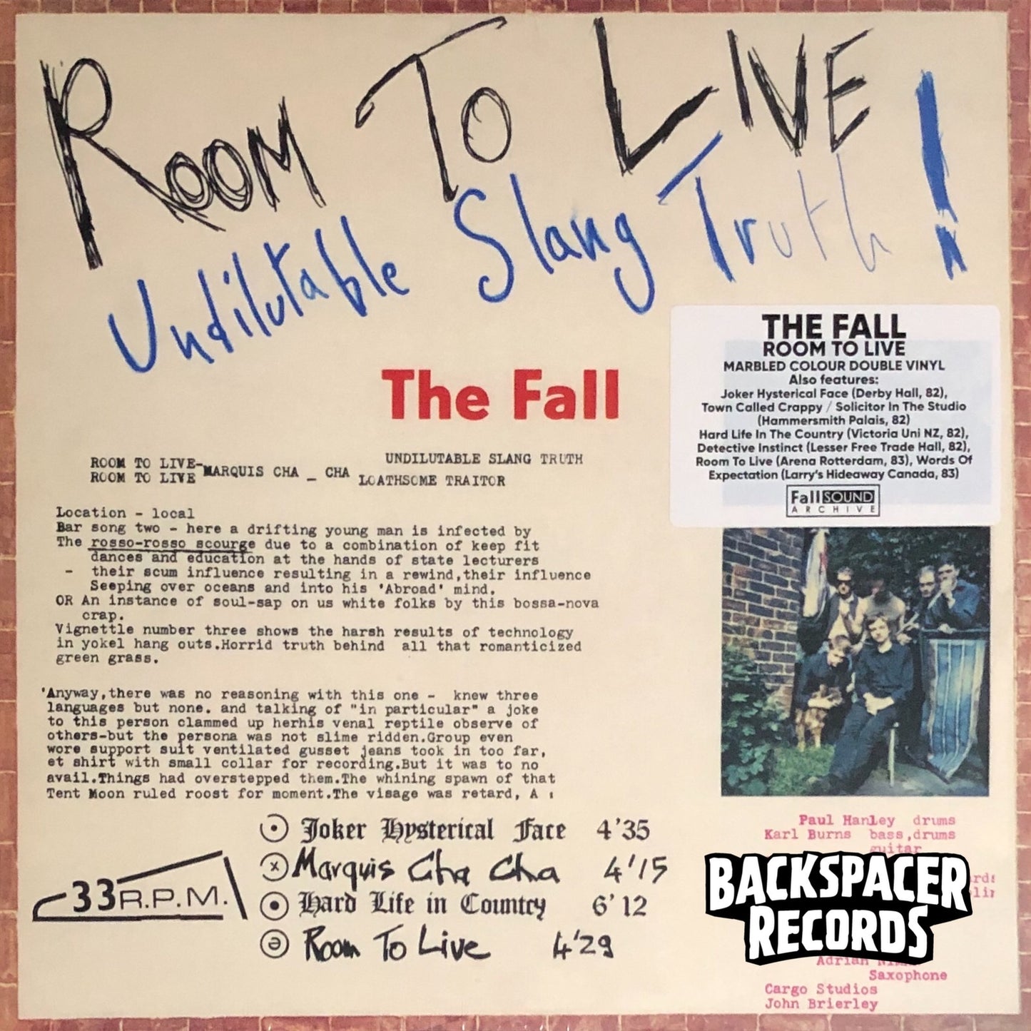 The Fall – Room To Live 2-LP (Sealed)