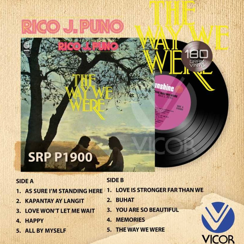 Rico J. Puno – The Way We Were LP (Vicor Reissue)