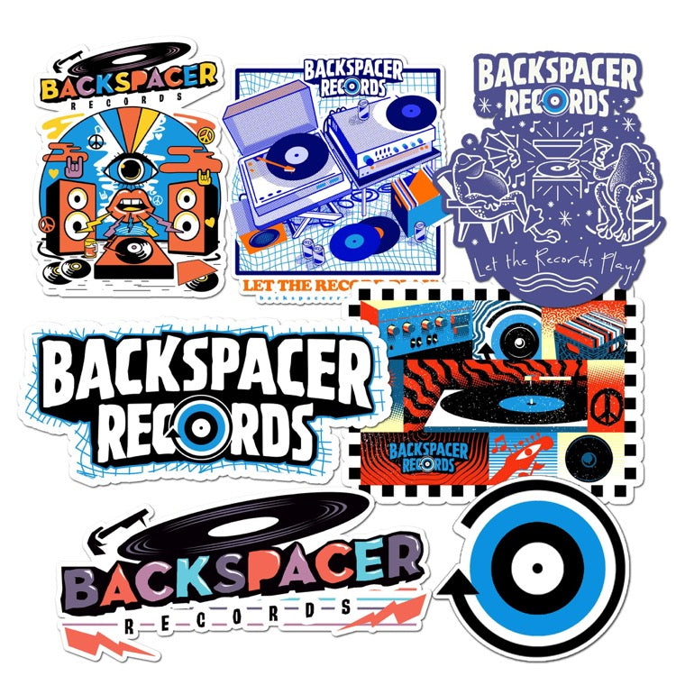 Backspacer Records Sticker Pack