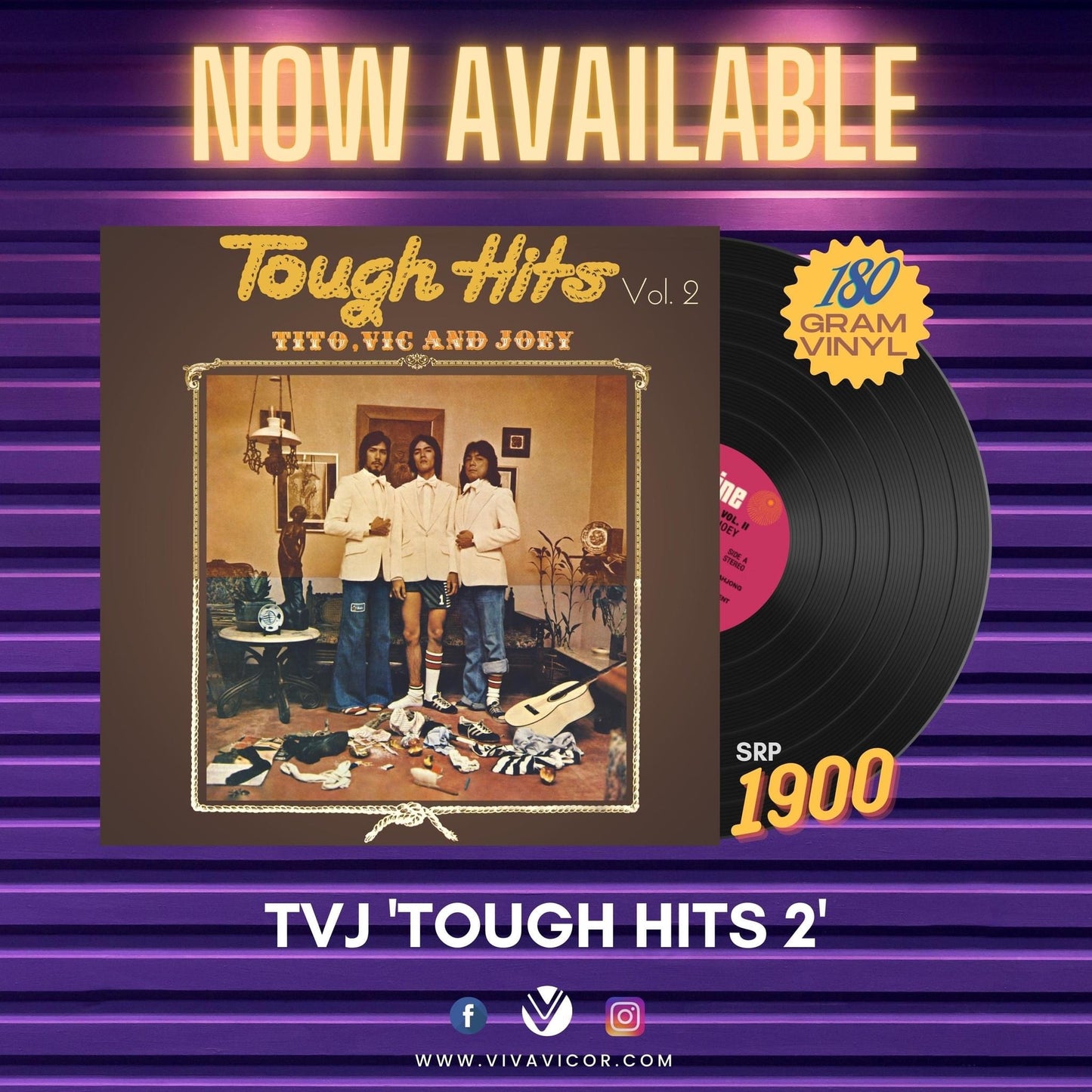 Tito, Vic & Joey - Tough Hits Vol 2 LP (Vicor Reissue)