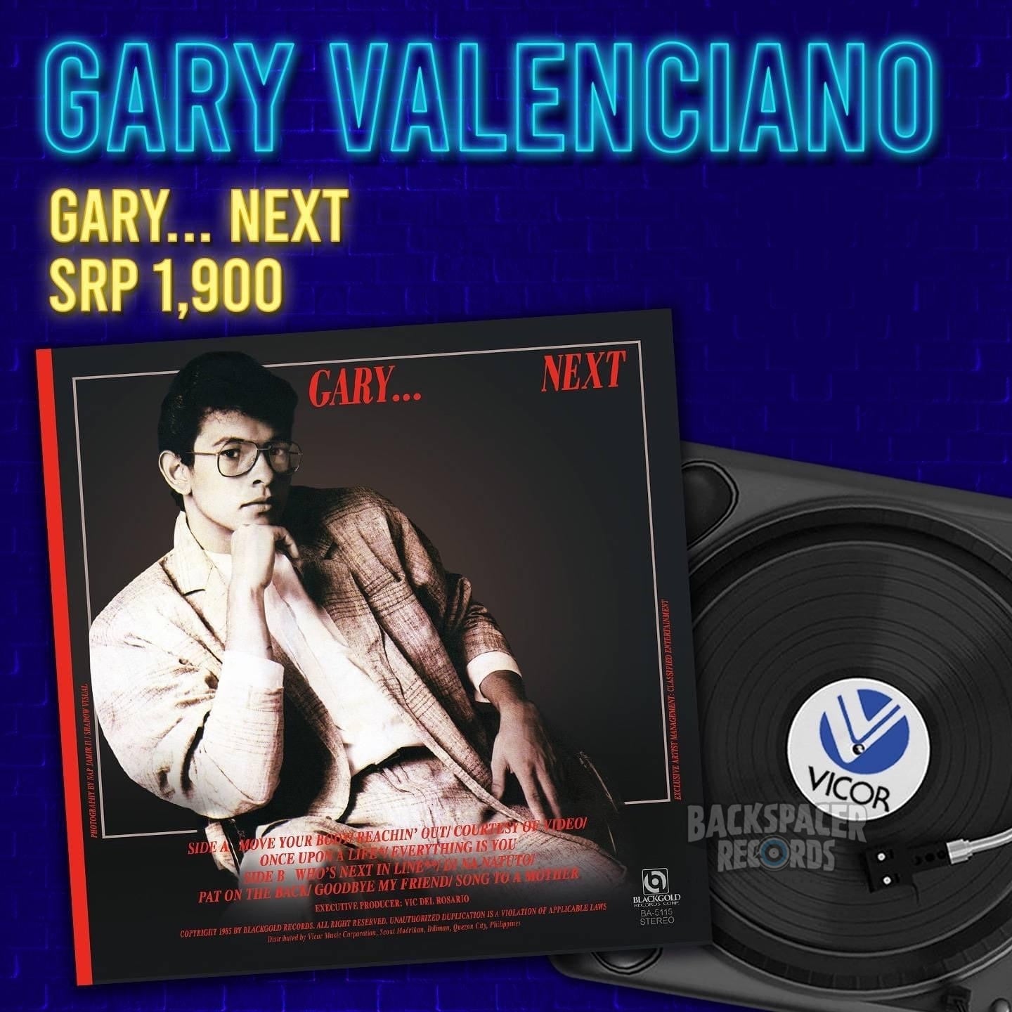 Gary Valenciano – Gary ... Next LP (Vicor Reissue)