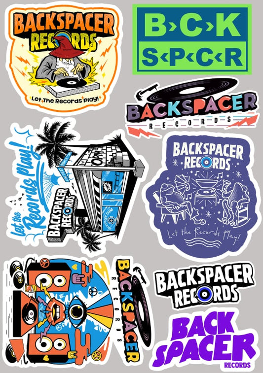 Backspacer Records Sticker Pack