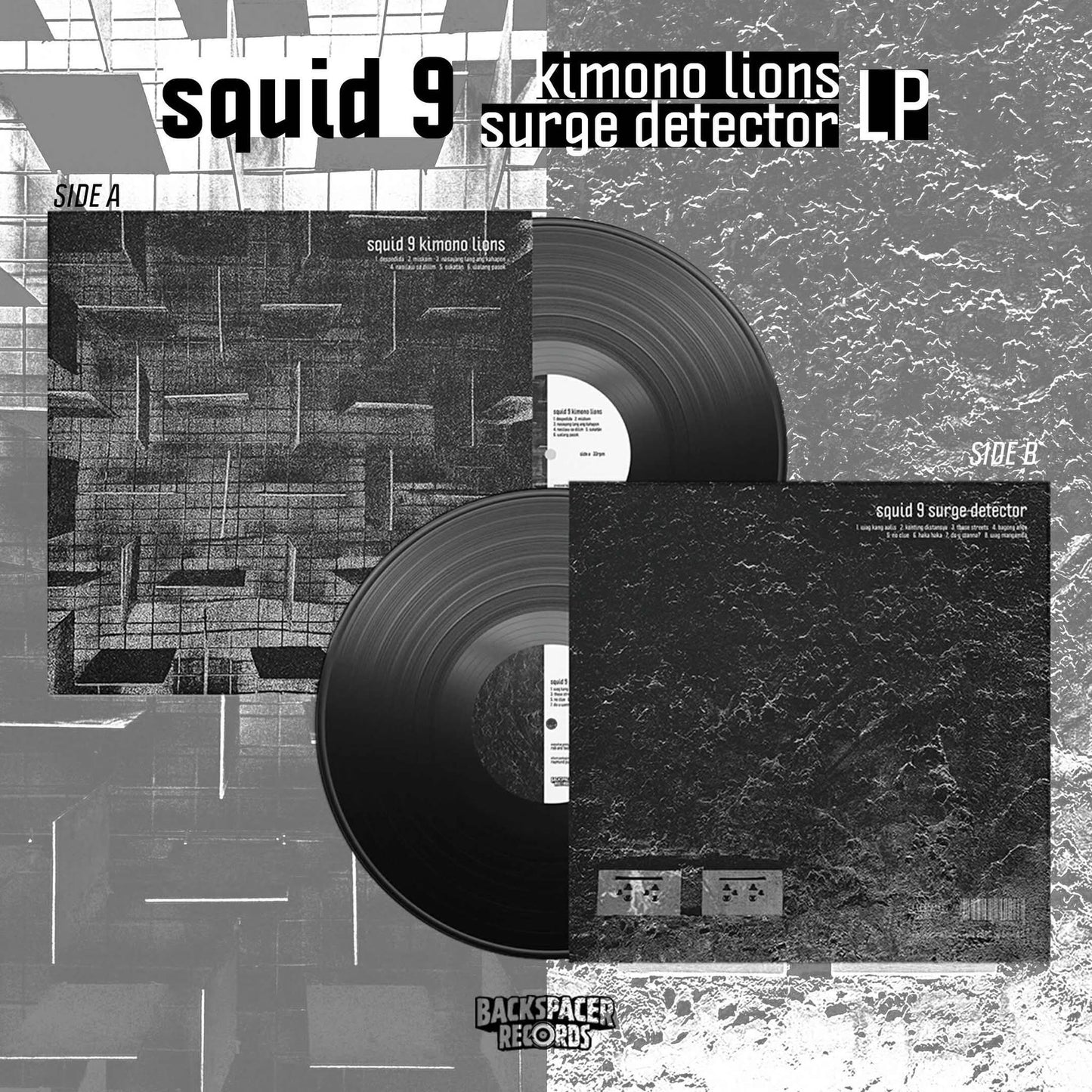 Squid 9 – Kimono Lions / Surge Detector LP (Backspacer Records)