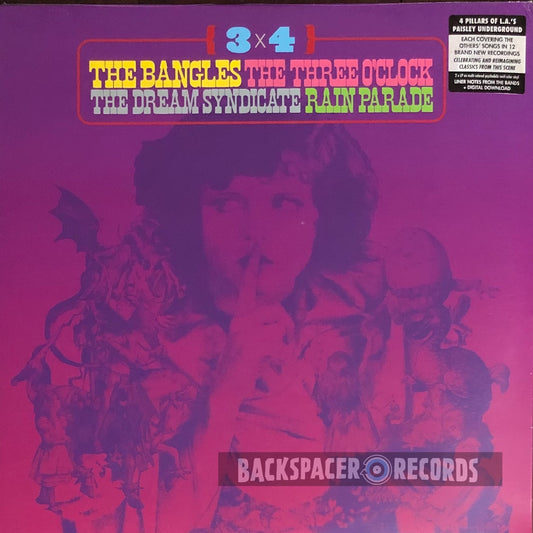 The Bangles • The Three O'Clock • The Dream Syndicate • Rain Parade – 3×4 (Limited Edition) 2-LP (Sealed)
