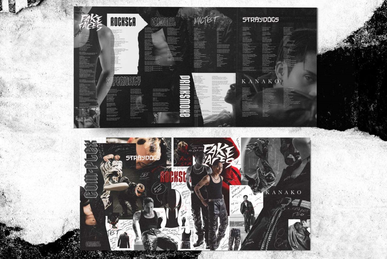 Limited Edition with Signed Postcard - FELIP - Fake Faces | COM•PLEX | Kanako LP (Warner Music Philippines)