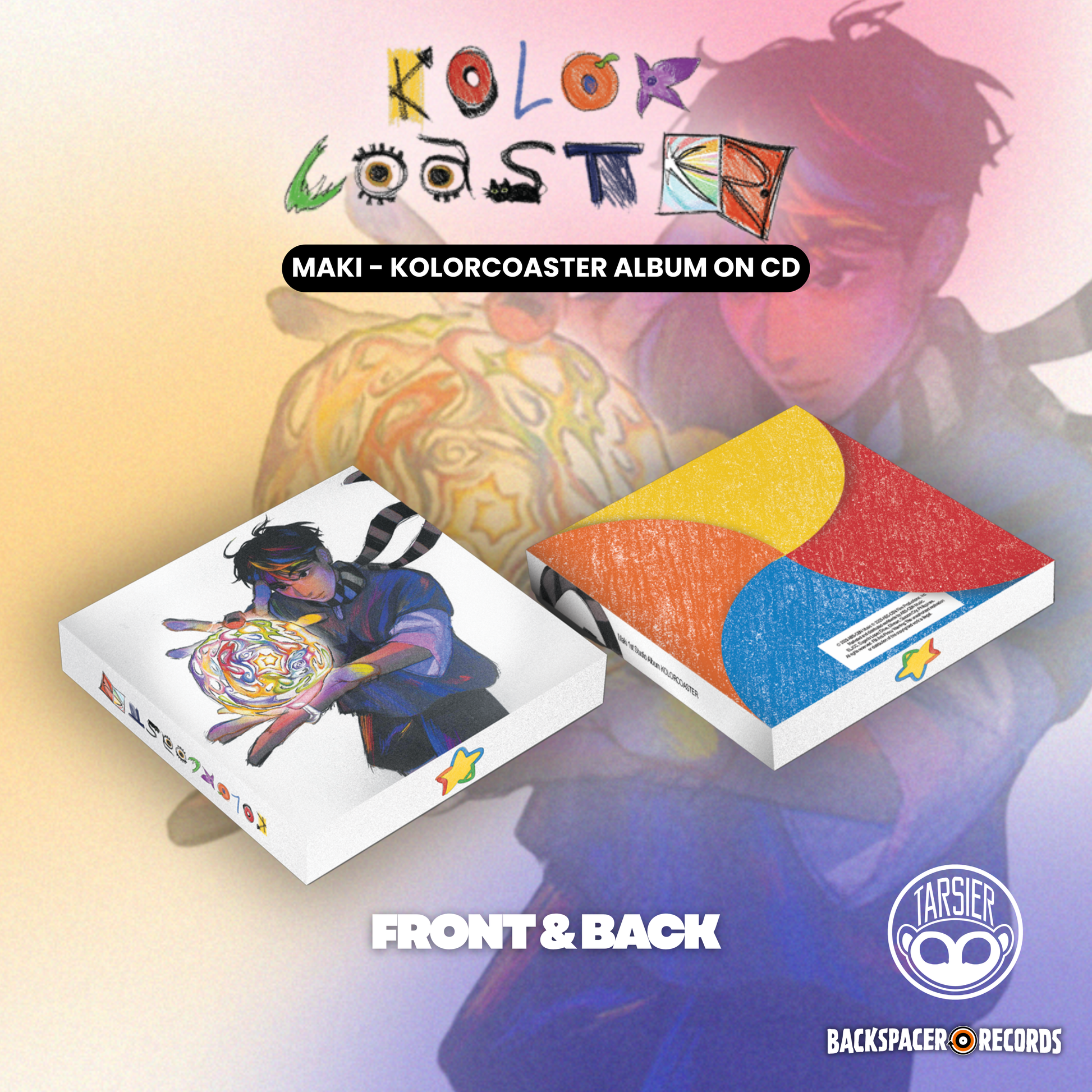 Maki - Kolorcoaster CD (Limited Edition) – Backspacer Records Maki - Kolorcoaster CD (Limited Edition) – Backspacer Records