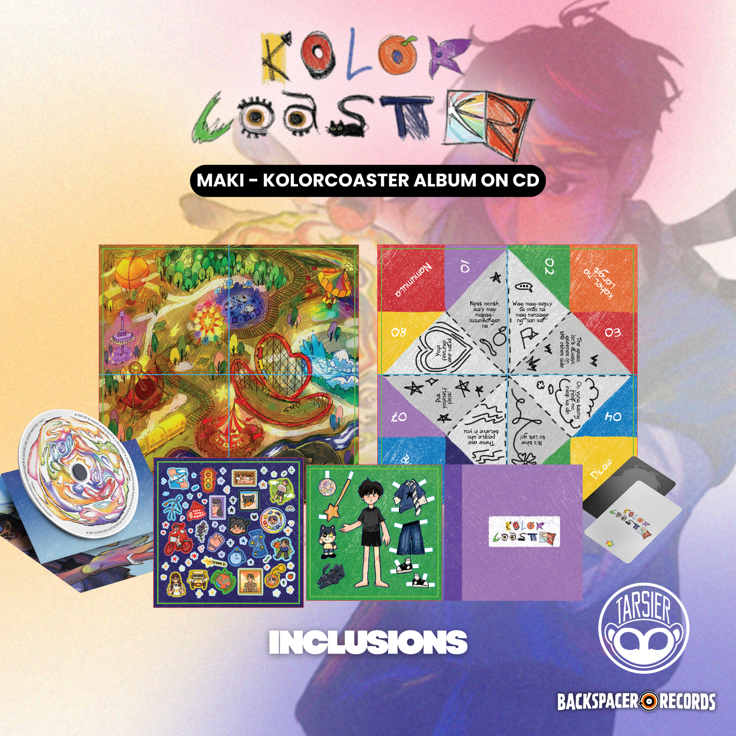 Maki - Kolorcoaster CD (Limited Edition) – Backspacer Records Maki - Kolorcoaster CD (Limited Edition) – Backspacer Records