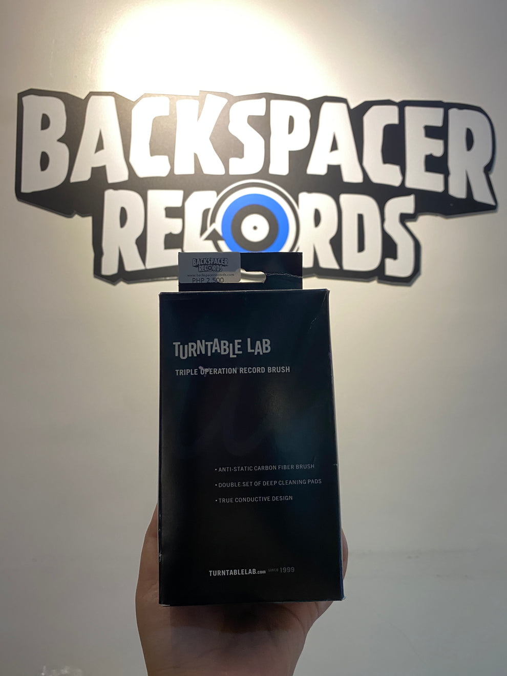 Turntable Lab Triple Operation Vinyl Record Brush Backspacer Records