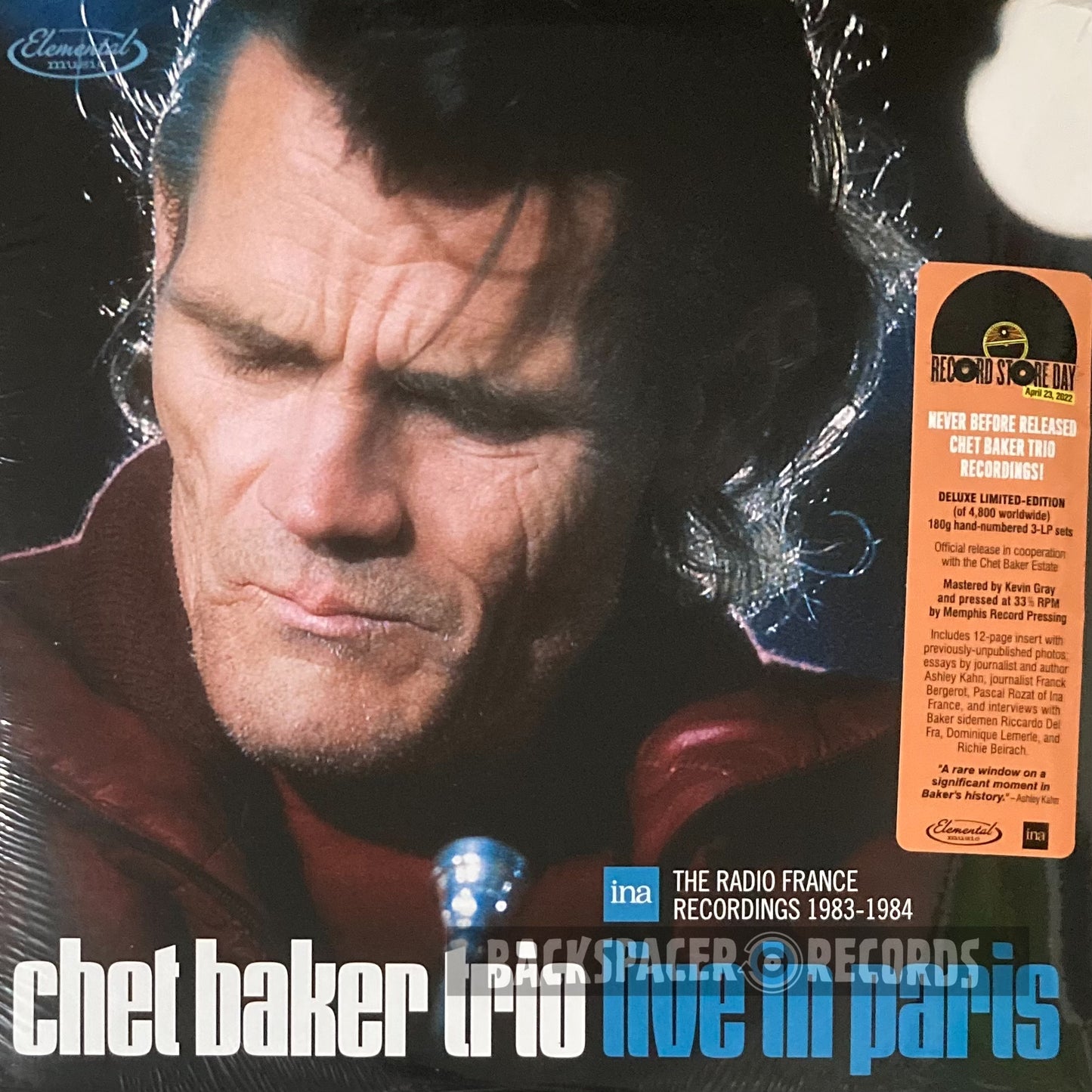 Chet Baker Trio – Live In Paris: The Radio France Recordings 1983-1984 (Limited Edition) 3-LP (Sealed)