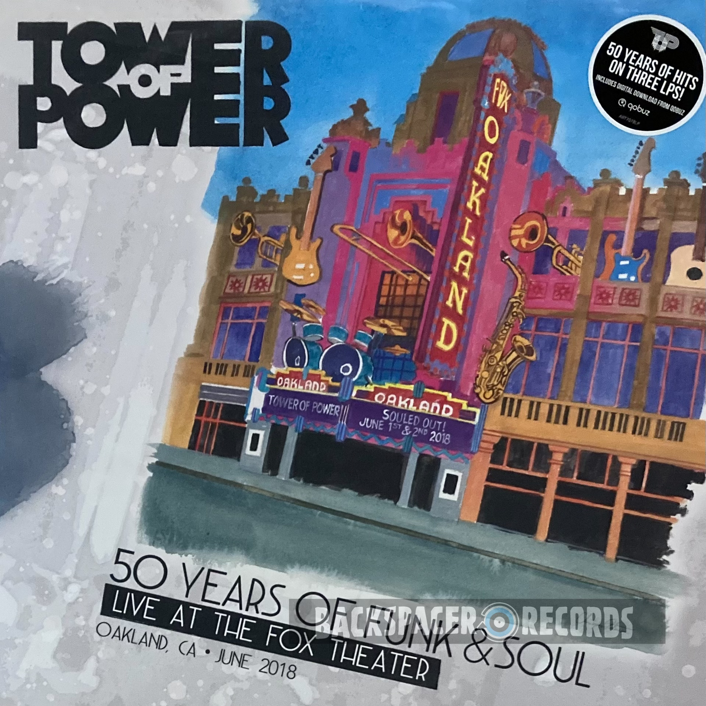 Tower Of Power – 50 Years Of Funk & Soul: Live At The Fox Theater Oakland CA June 2018 3-LP