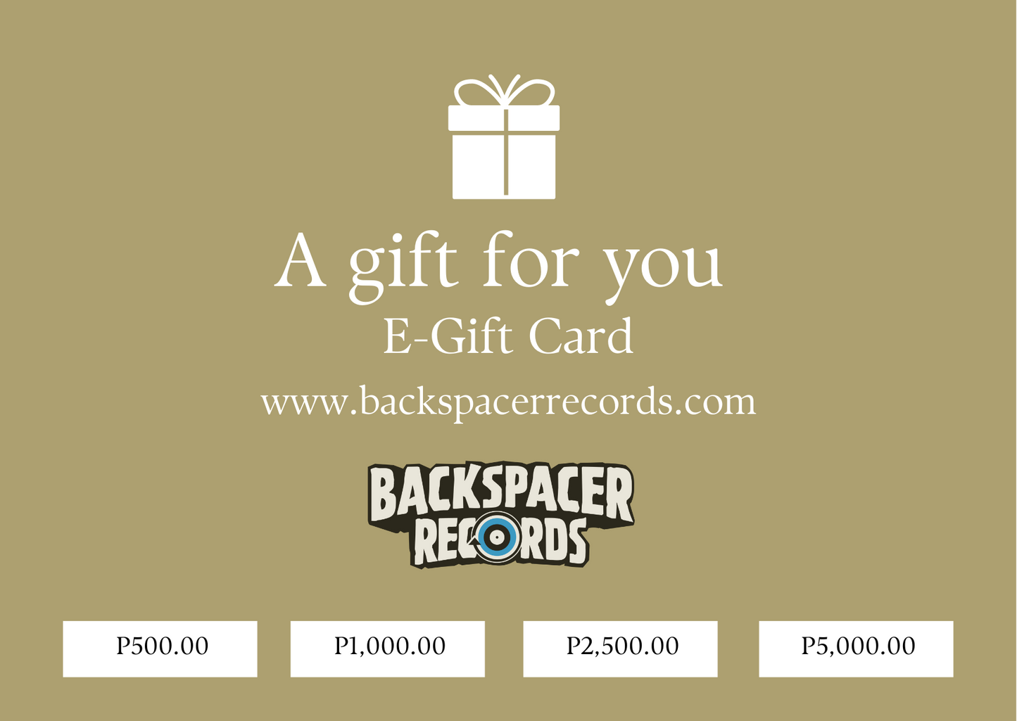 Backspacer Records E-Gift Card