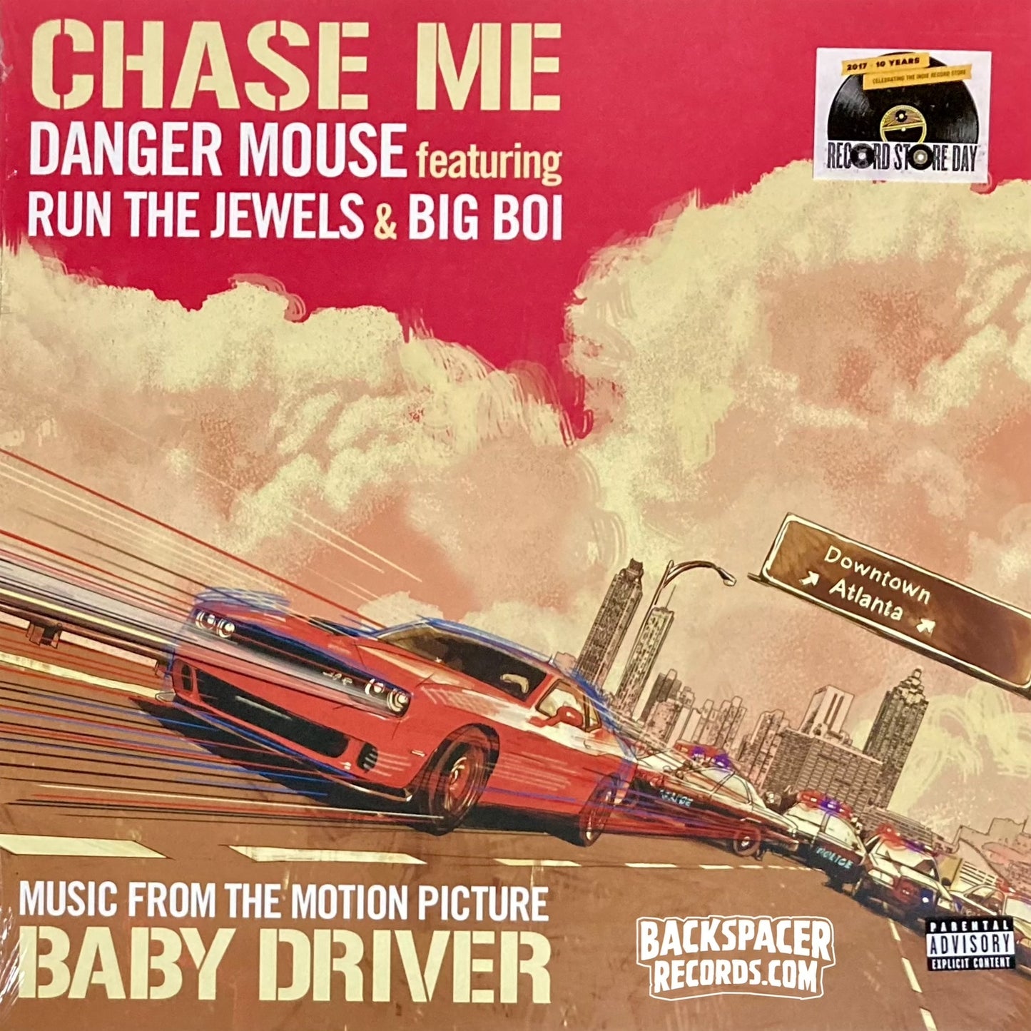 Danger Mouse Featuring Run The Jewels & Big Boi – Chase Me (Music From The Motion Picture Baby Driver) LP (Limited Edition)