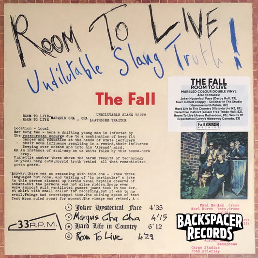 The Fall ‎– Room To Live 2-LP (Sealed)