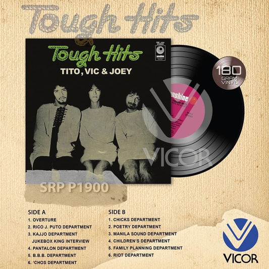 Tito, Vic & Joey - Tough Hits LP (Vicor Reissue)