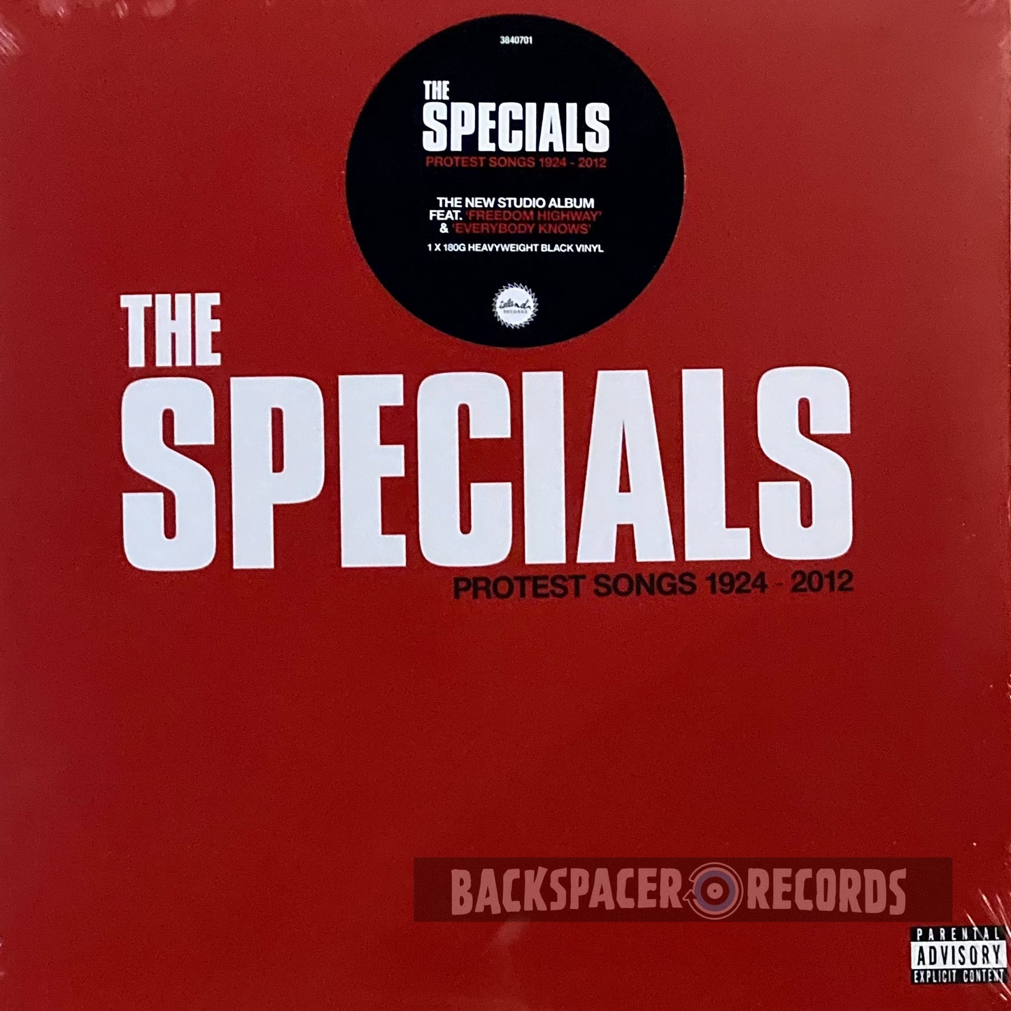 The Specials - Protest Songs 1924-2012 LP (Sealed)