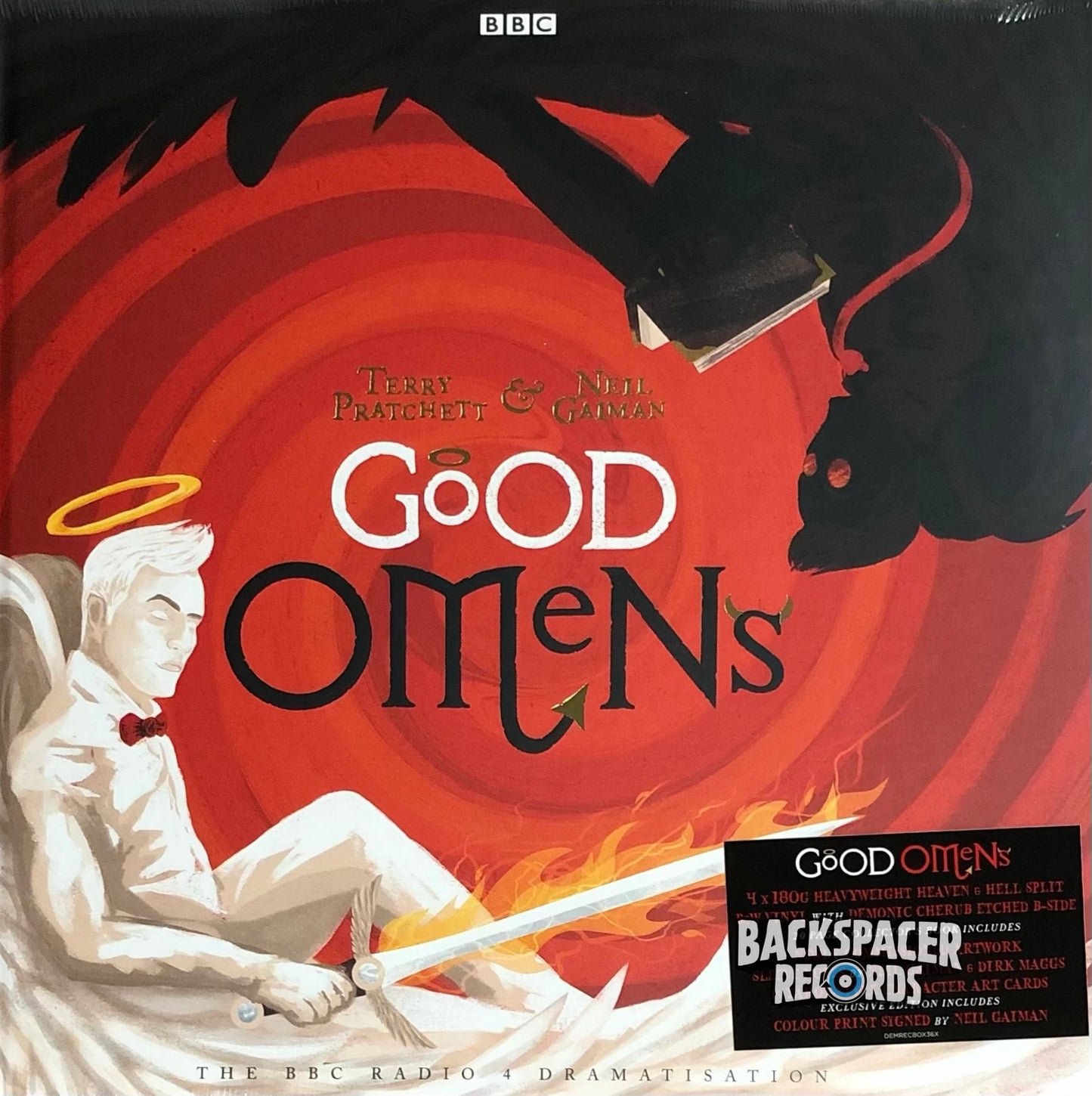 Terry Pratchett & Neil Gaiman - Good Omens (Limited Edition) 4-LP (Signed)