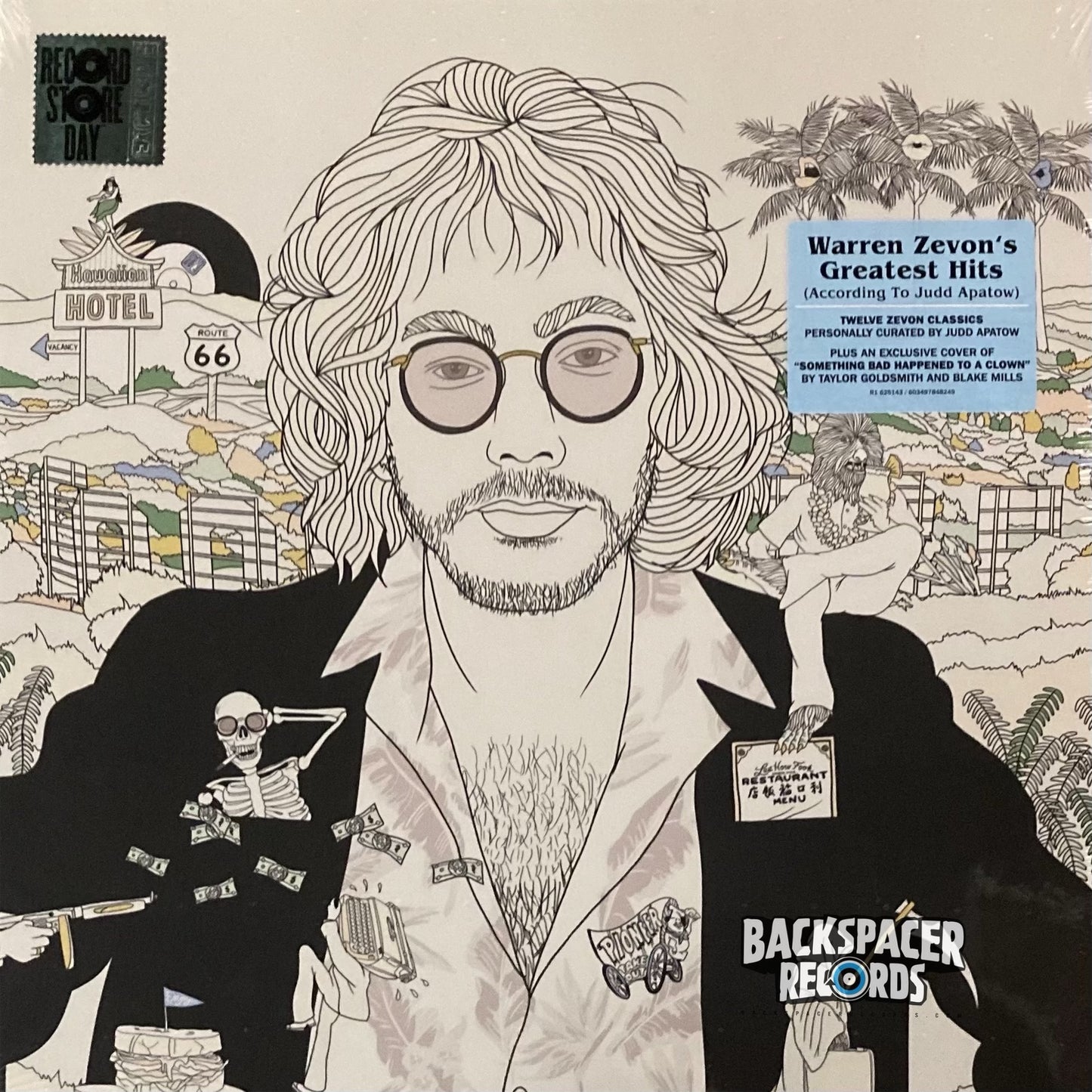 Warren Zevon ‎– Warren Zevon's Greatest Hits: According To Judd Apatow (Limited Edition) LP (Sealed)