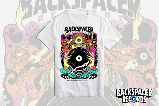 Backspacer Records Shirt (White)