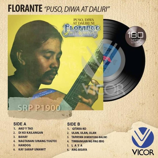 Florante – Puso, Diwa At Daliri Ni LP (Vicor Reissue)