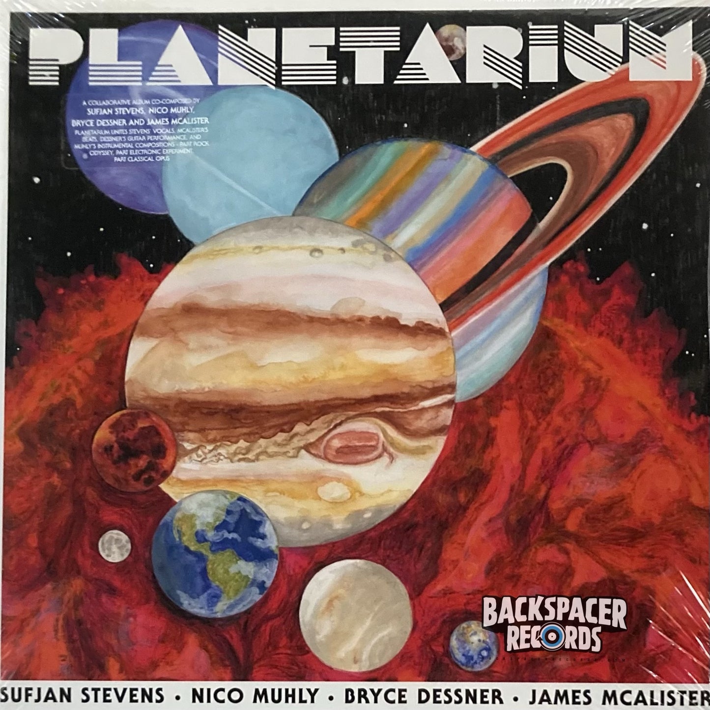 Sufjan Stevens • Nico Muhly • Bryce Dessner • James McAlister ‎– Planetarium 2-LP (Sealed)