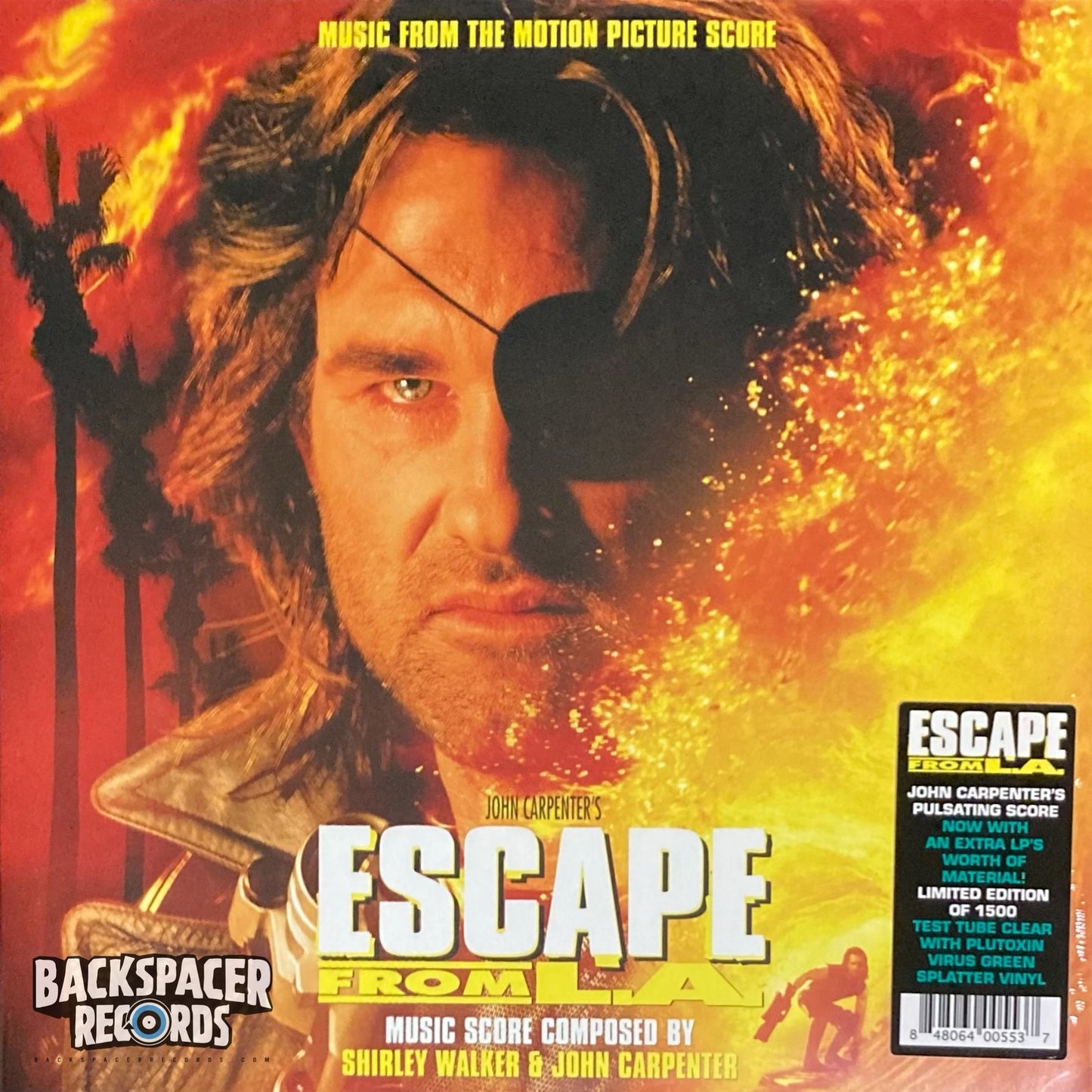 Shirley Walker & John Carpenter ‎– Escape From L.A.: Original Score Album From The Motion Picture 2-LP (Sealed)